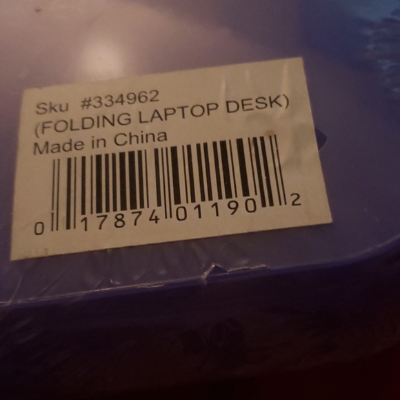 PURPLE FOLDIN STORAGE LAPTOP DESK!!!!!!!!!!!!!!!! - Picture 6 of 8
